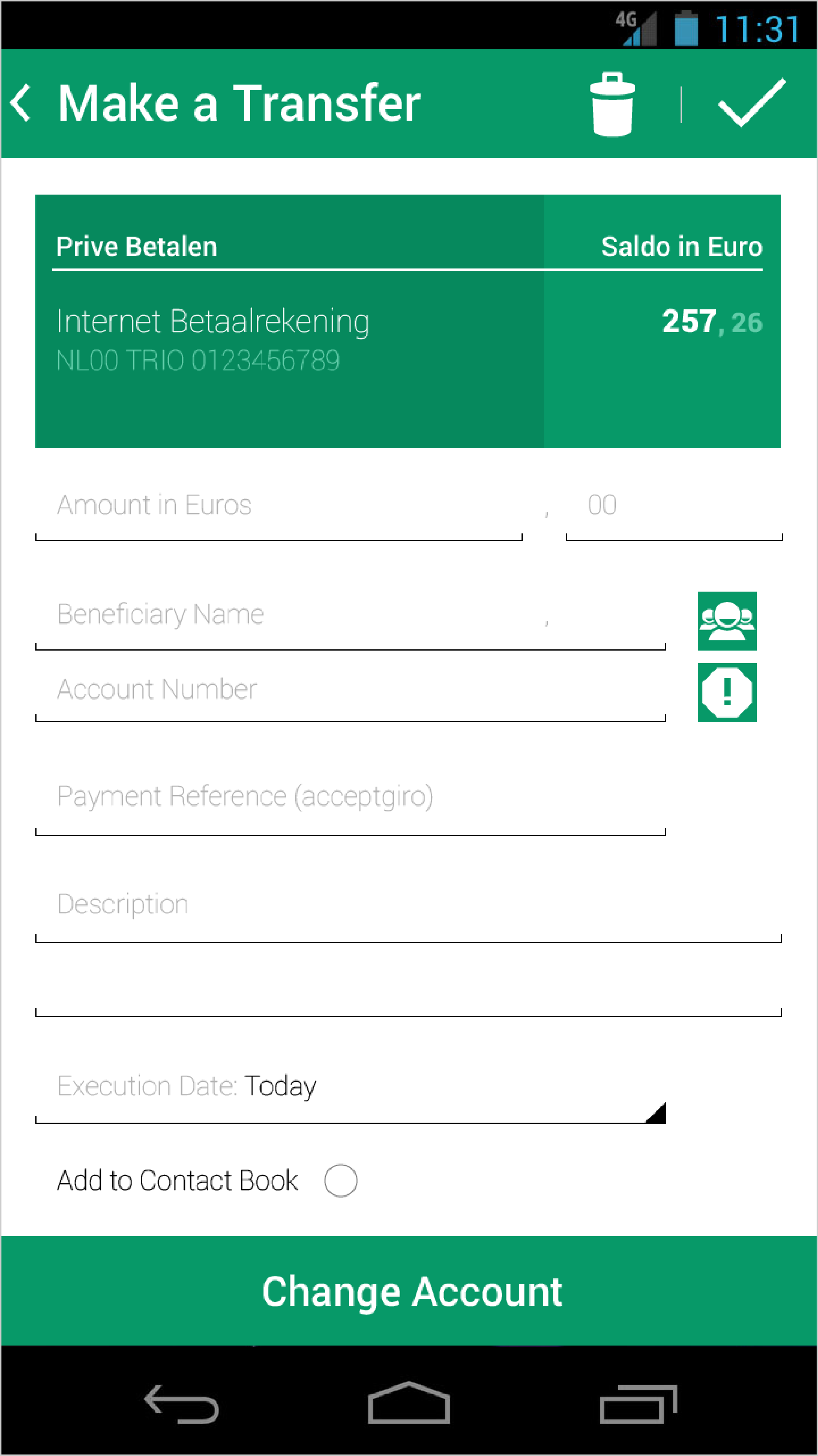 banking app