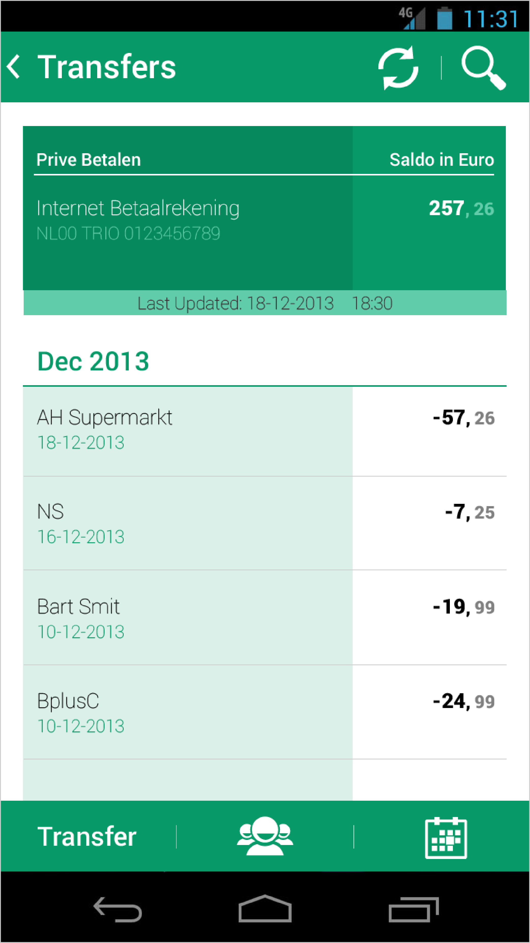 banking app