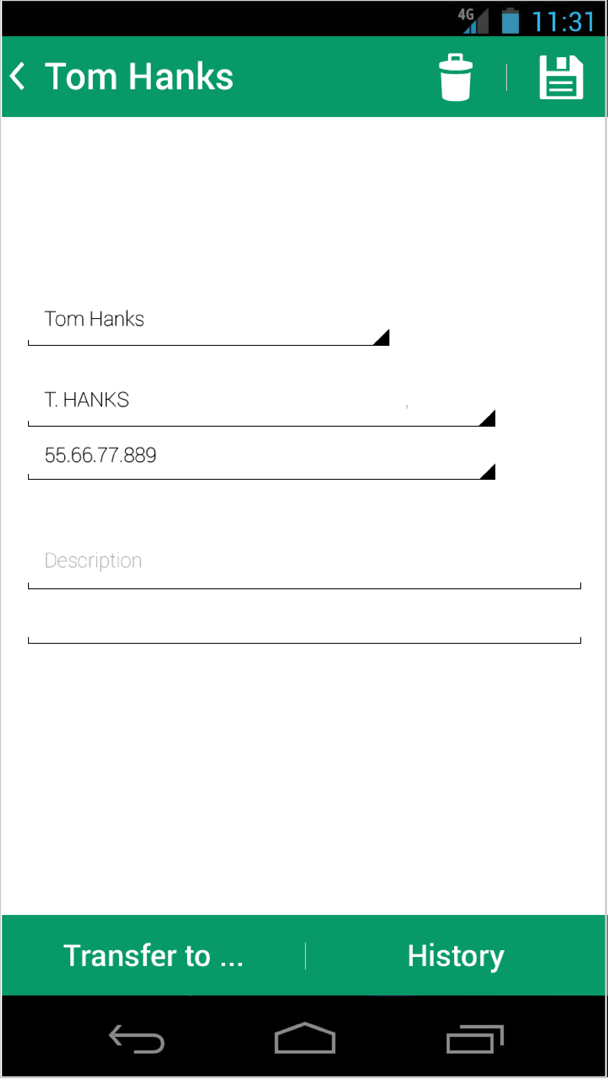 banking app