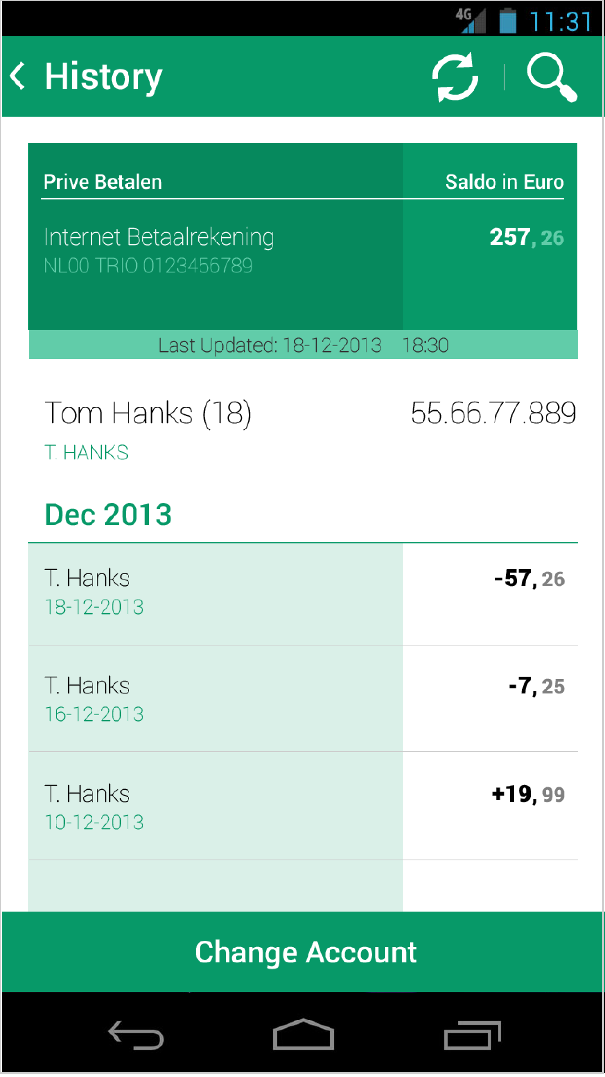 banking app